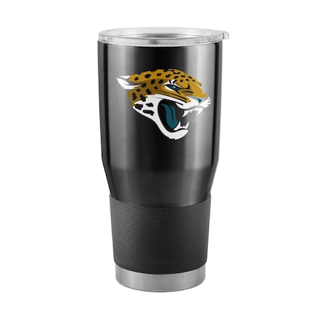 Logo Brands Jacksonville Jaguars 30oz Black Full Color Gameday Stainless Tumbler 615-S30T-1